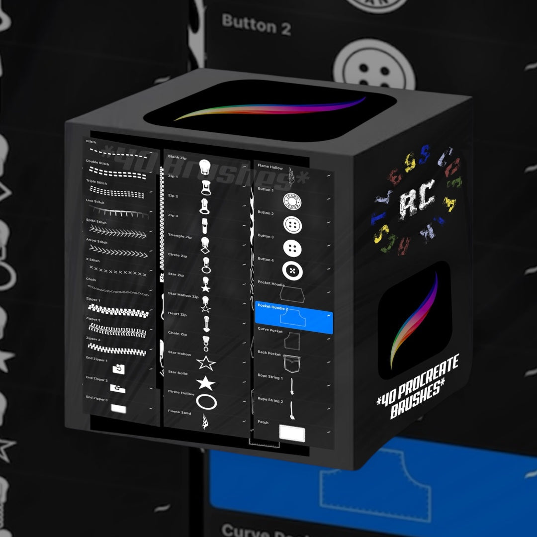 40 Accessories Procreate Brushset