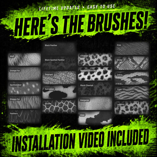 Animal Textures Procreate Brushset