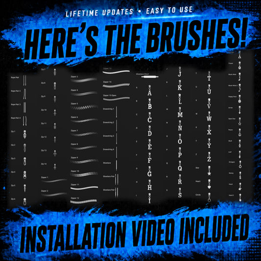 Zippers & Ropes Procreate Brushset