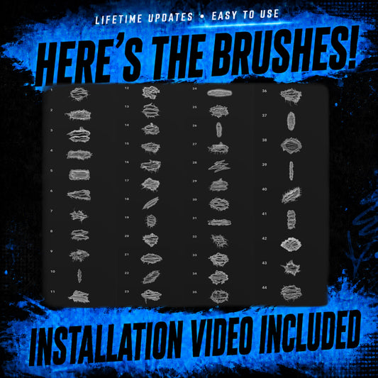 Torn Rips Procreate Brushset