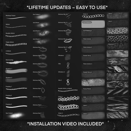 Realistic V2 Procreate Brushset