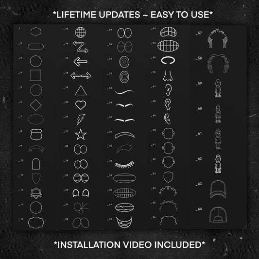 64 Shapes Procreate Brushset