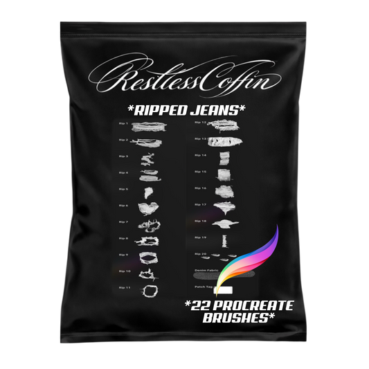 Ripped Jeans Procreate Brushset