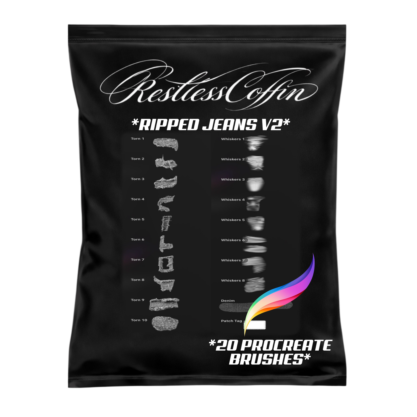 Ripped V2 Procreate Brushset