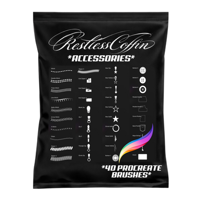 40 Accessories Procreate Brushset