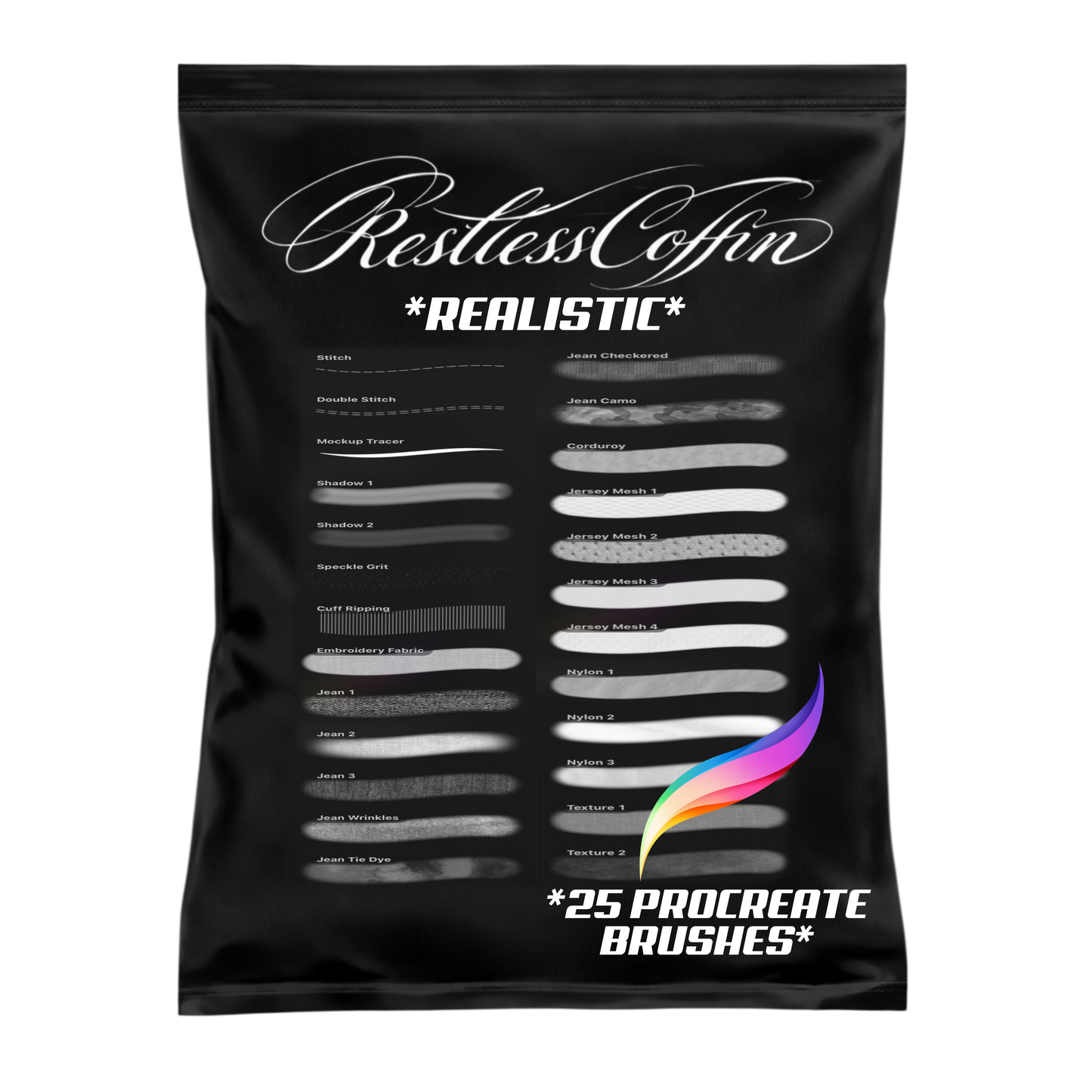 Realistic Procreate Brushset