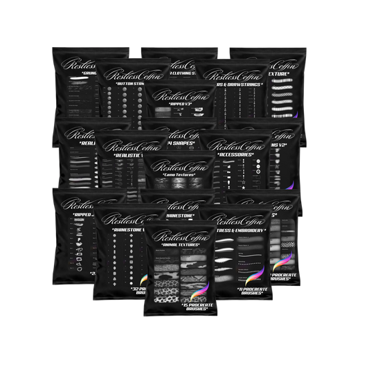 *ALL 18 PROCREATE BRUSH PACKS BUNDLE*