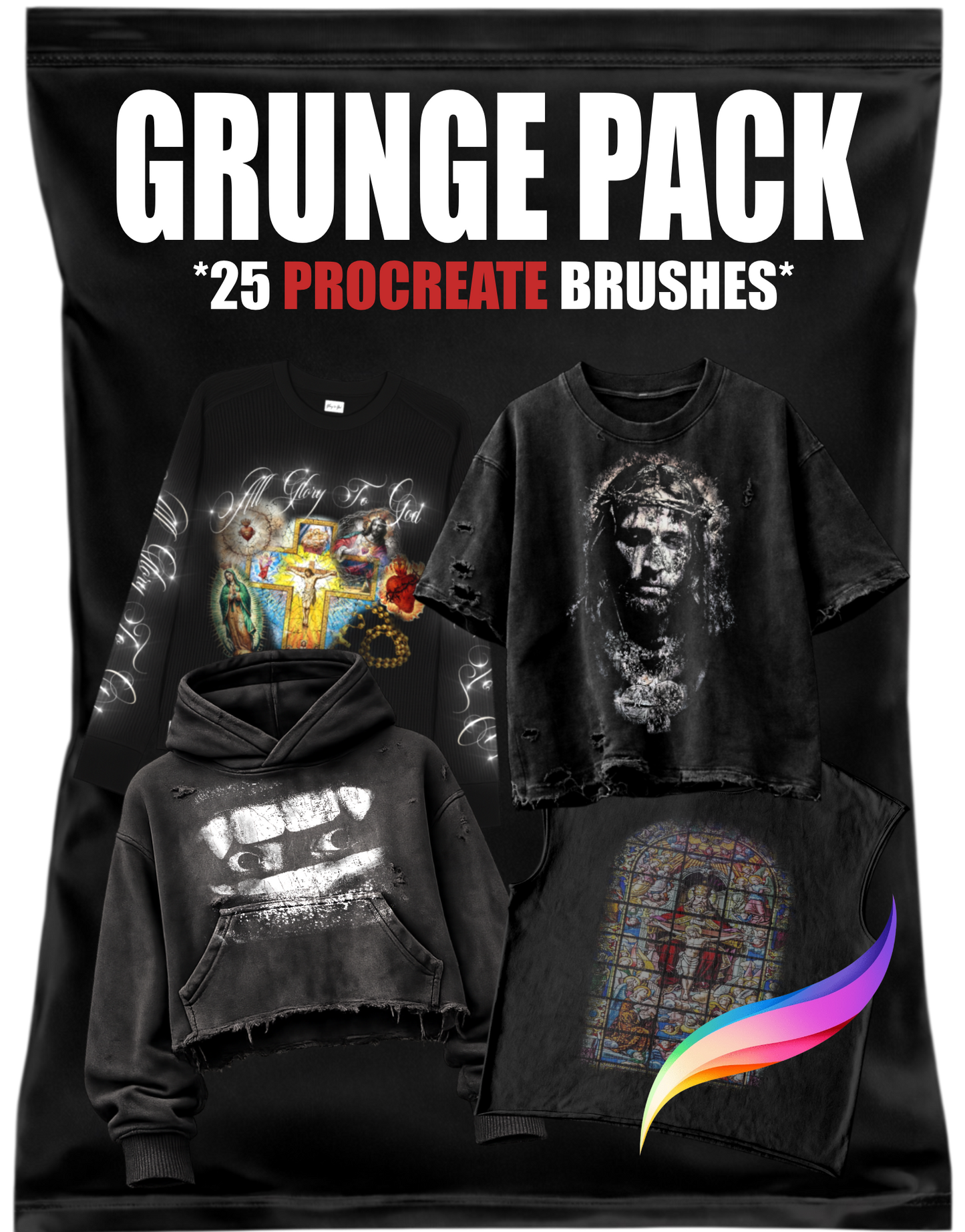 Grunge Procreate Brushset