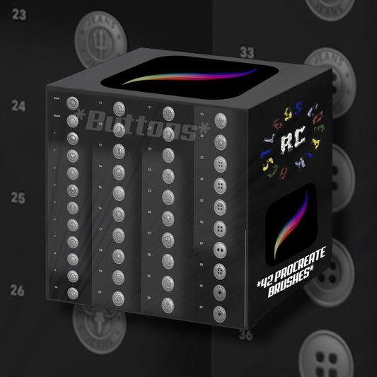 *NEW* Buttons Procreate Brushset