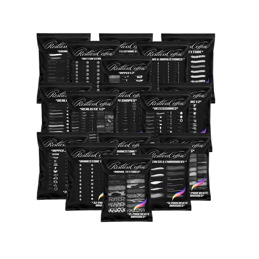 *ALL 17 PROCREATE BRUSH PACKS BUNDLE*