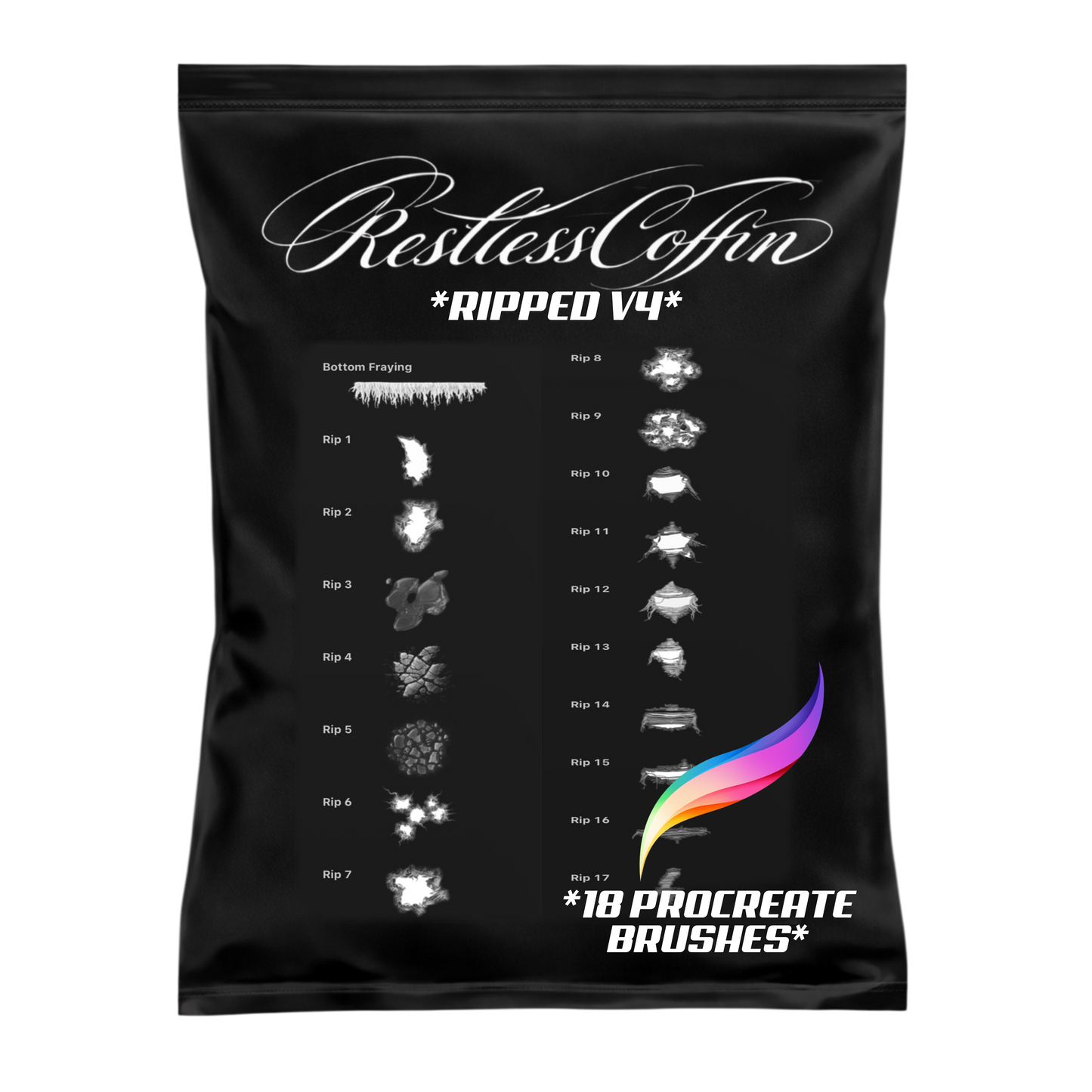 *NEW* Ripped V4 Procreate Brushset