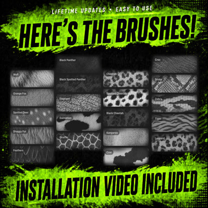 Animal Textures Procreate Brushset