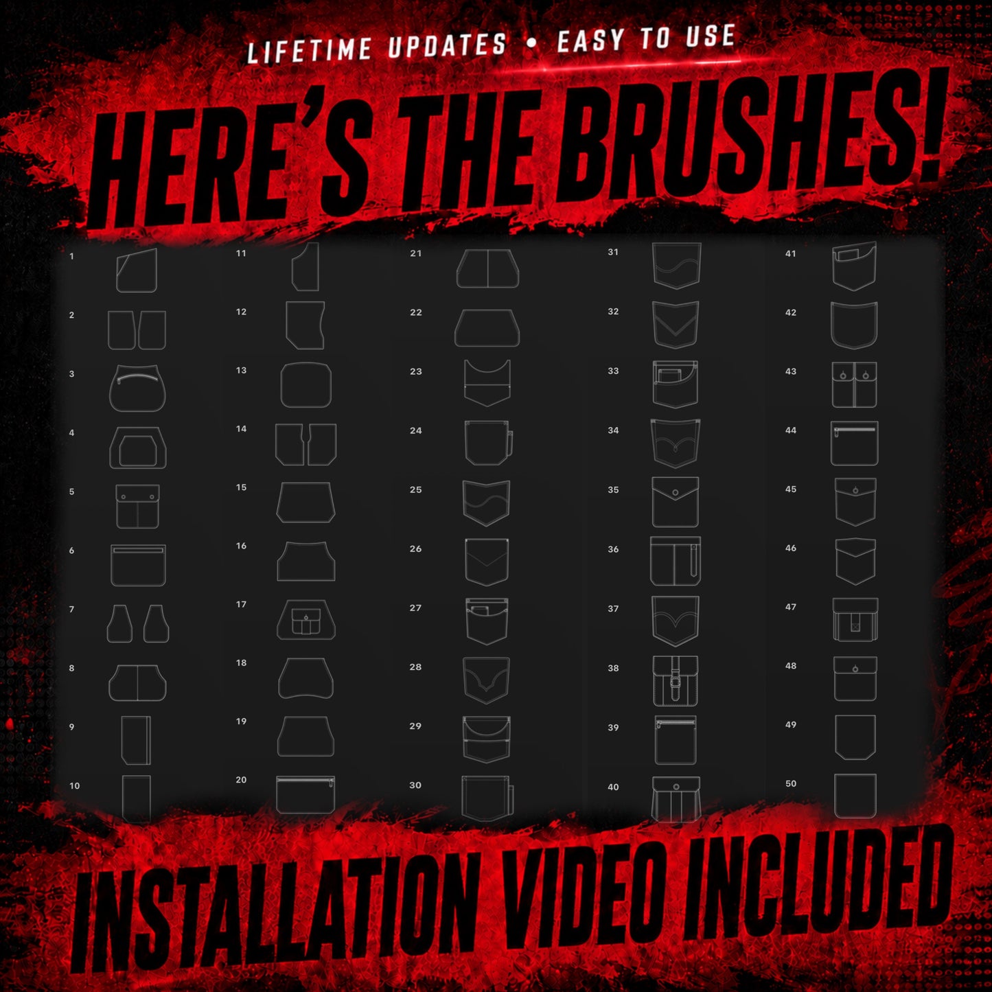 Pockets Procreate Brushset