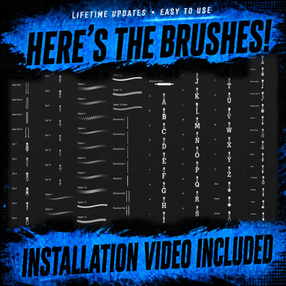 Zippers & Ropes Procreate Brushset