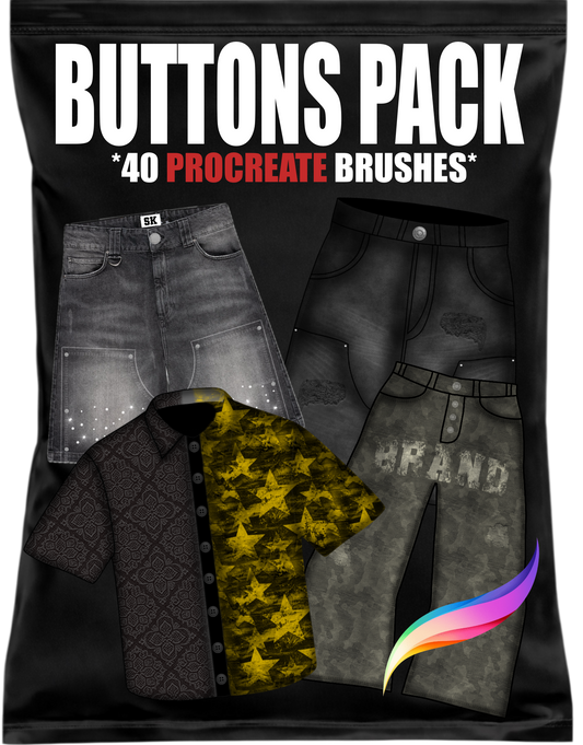 Buttons Procreate Brushset