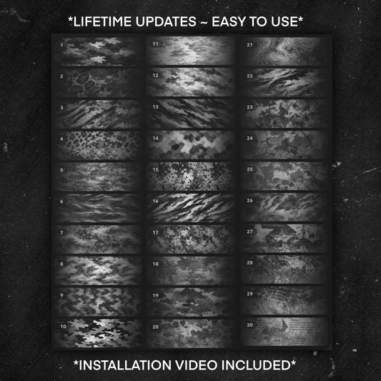 Camo Textures Procreate Brushset