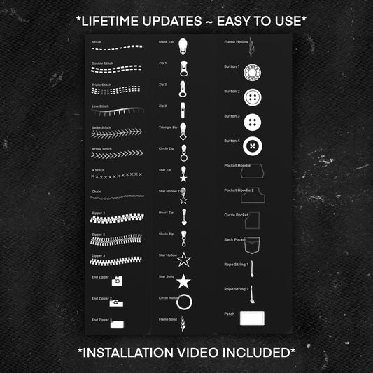 40 Accessories Procreate Brushset