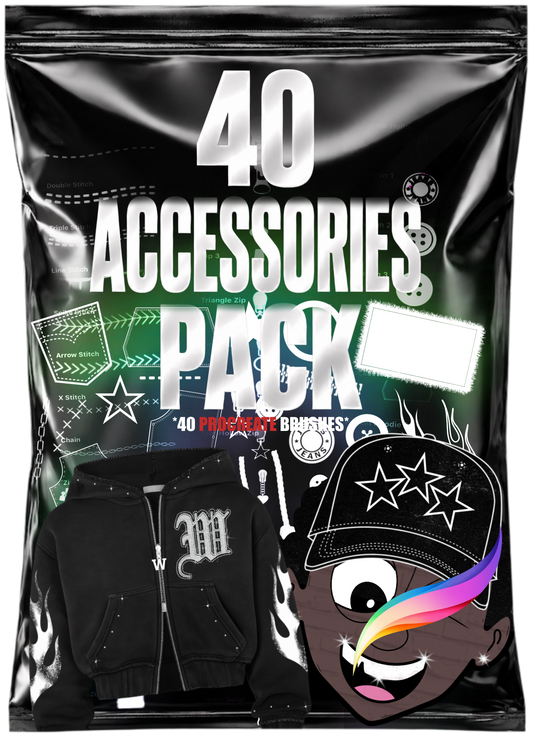 40 Accessories Procreate Brushset