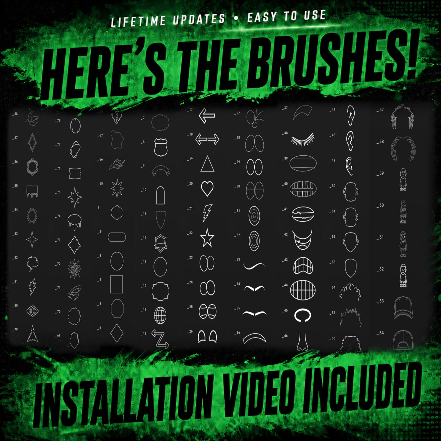 Shapes Procreate Brushset