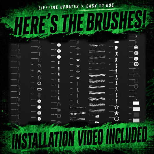 100 Accessories Procreate Brushset