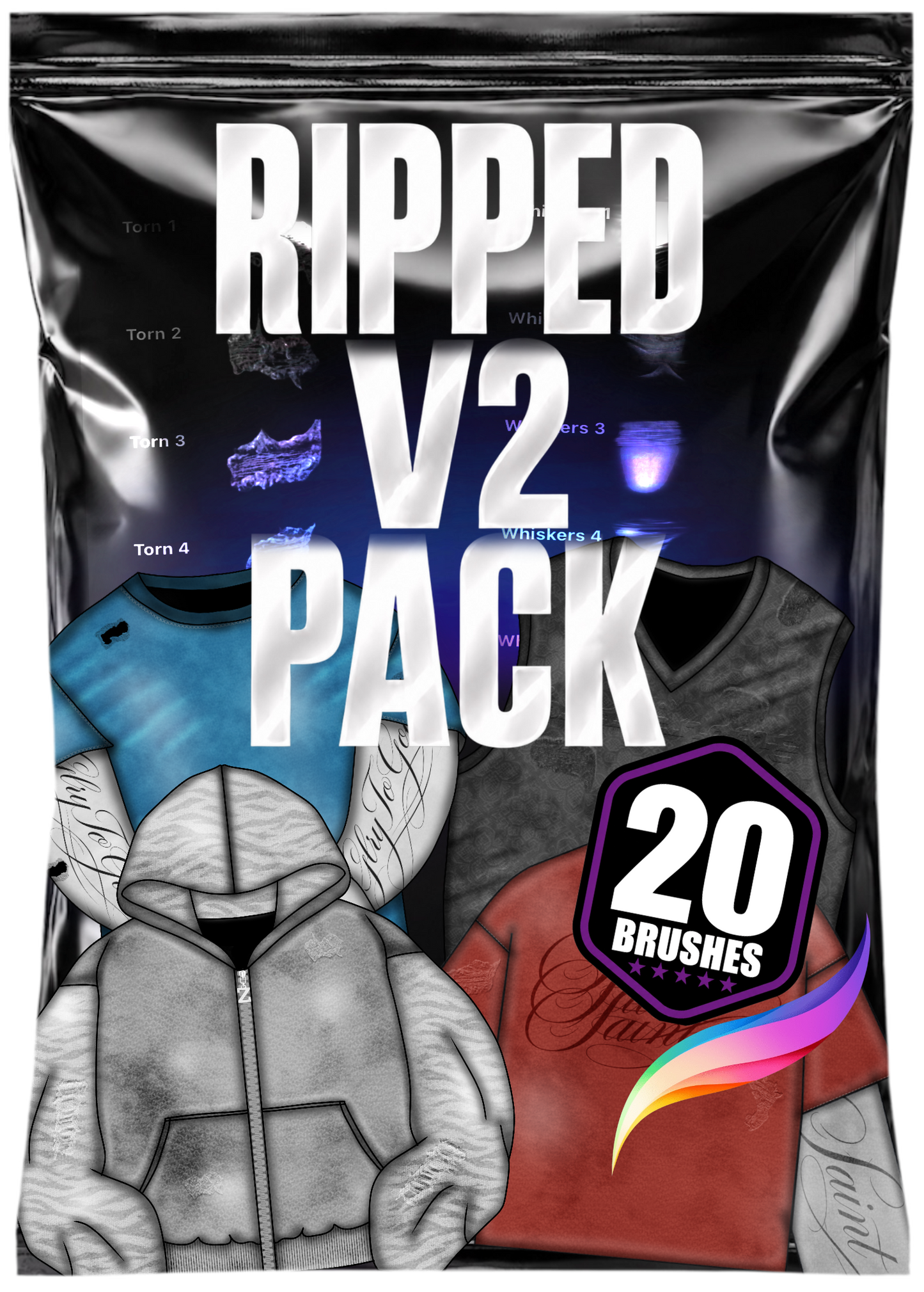 Ripped V2 Procreate Brushset