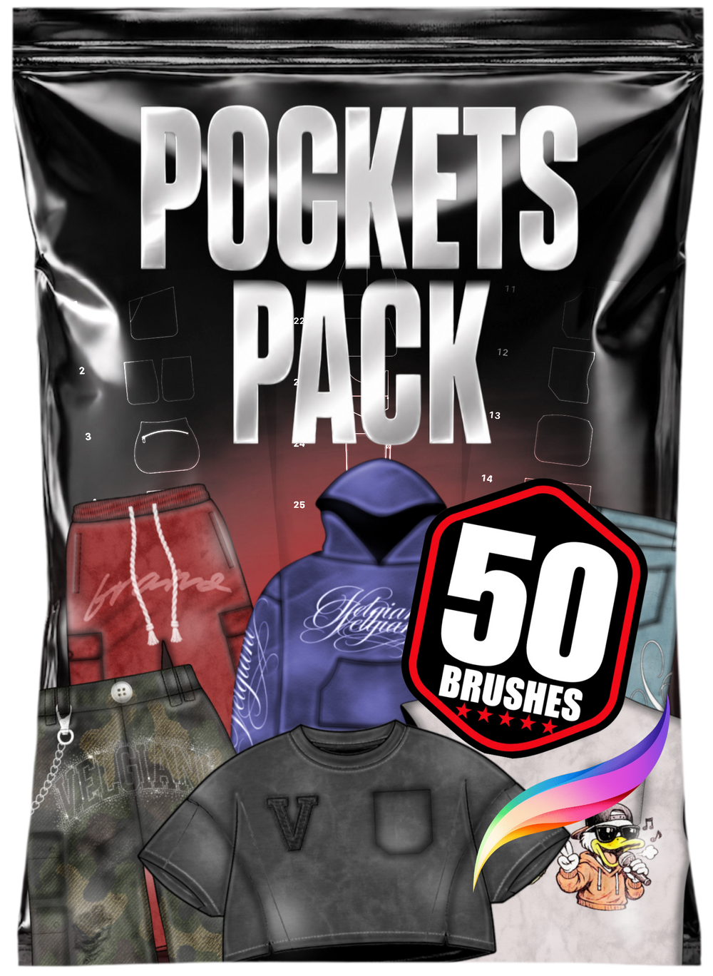 Pockets Procreate Brushset
