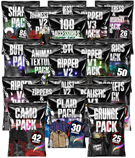 *ALL 20 PROCREATE BRUSH PACKS BUNDLE*