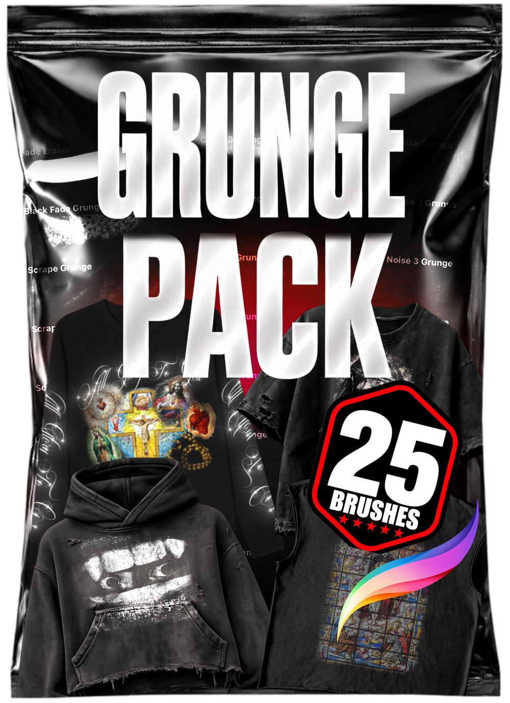 Grunge Procreate Brushset